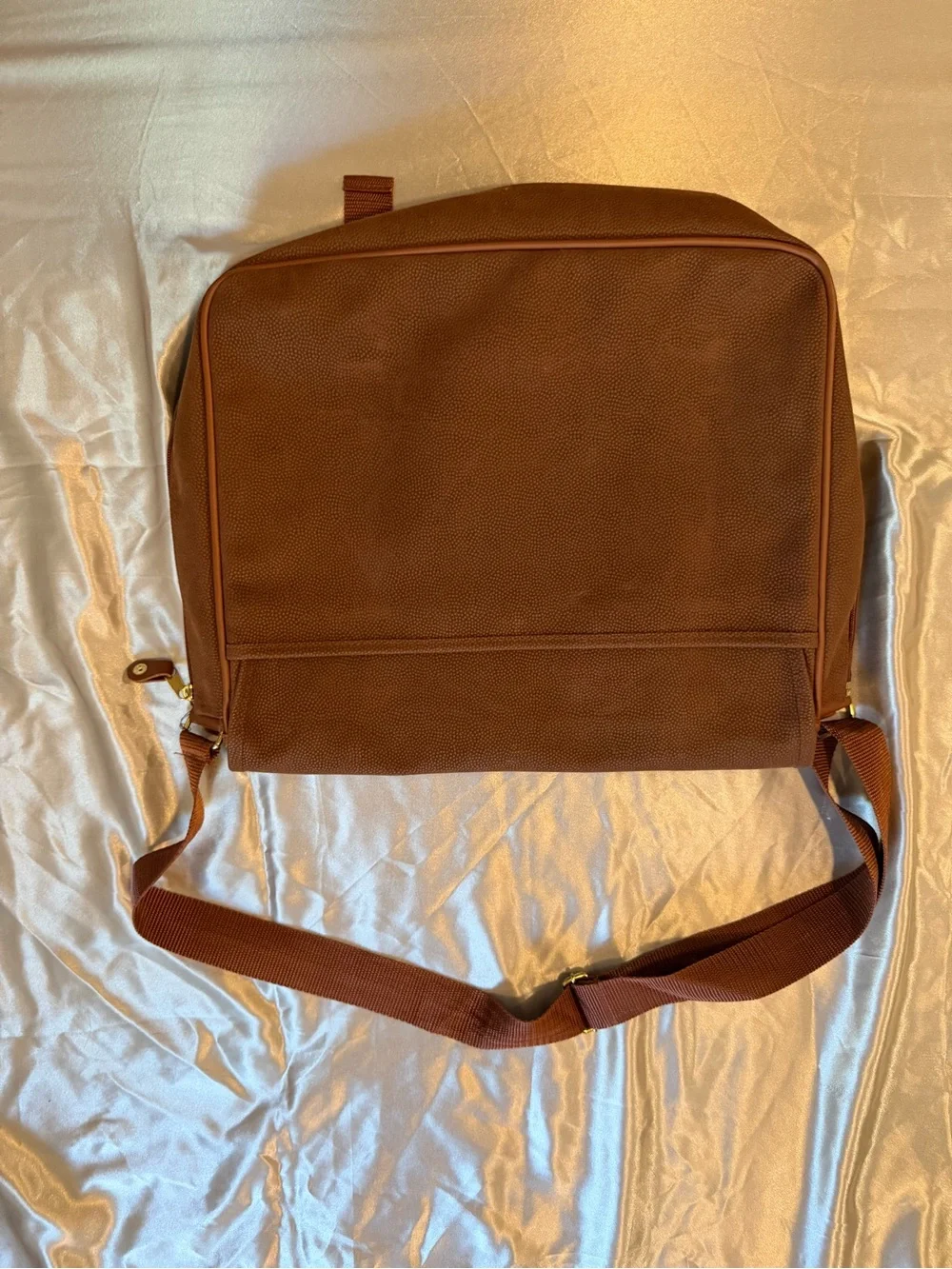 Karl Lagerfeld Brown Messenger Bag - Adjustable Strap